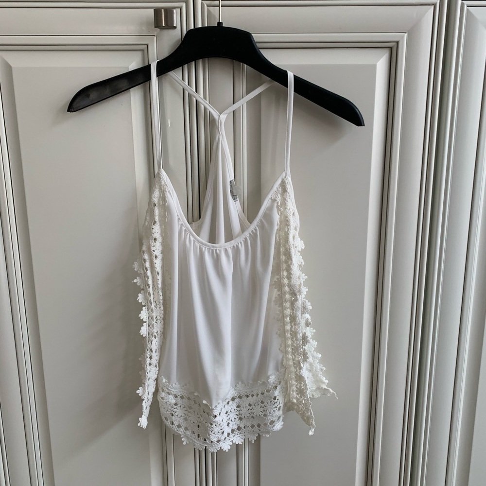 NWOT White spaghetti strap shirt